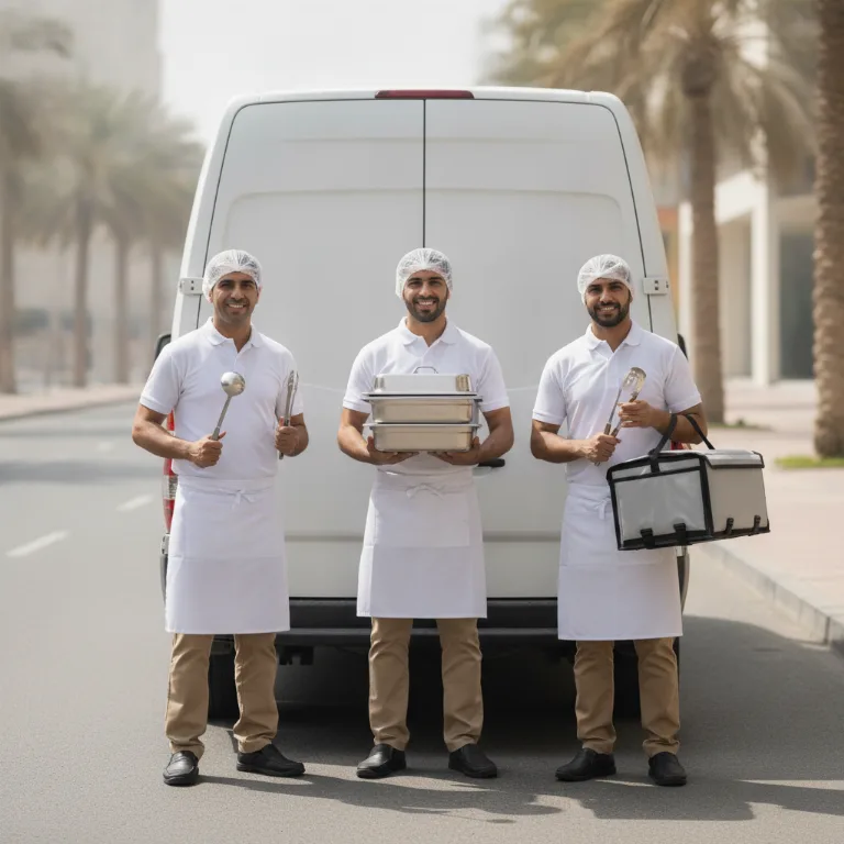 Catering team in Dubai Investments Park